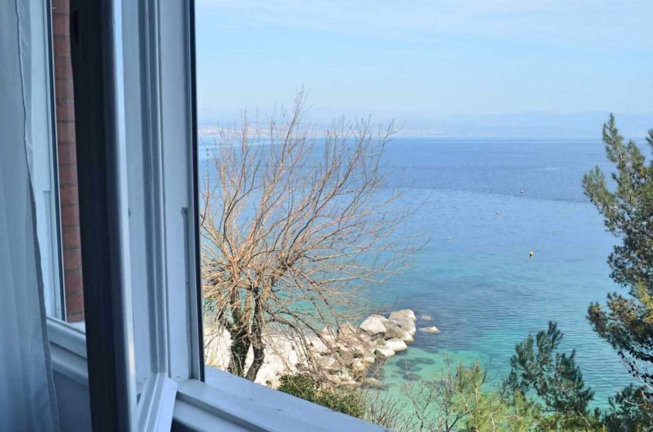 Apartment Celeste - Directly On The Beach Mošćenička Draga Dış mekan fotoğraf